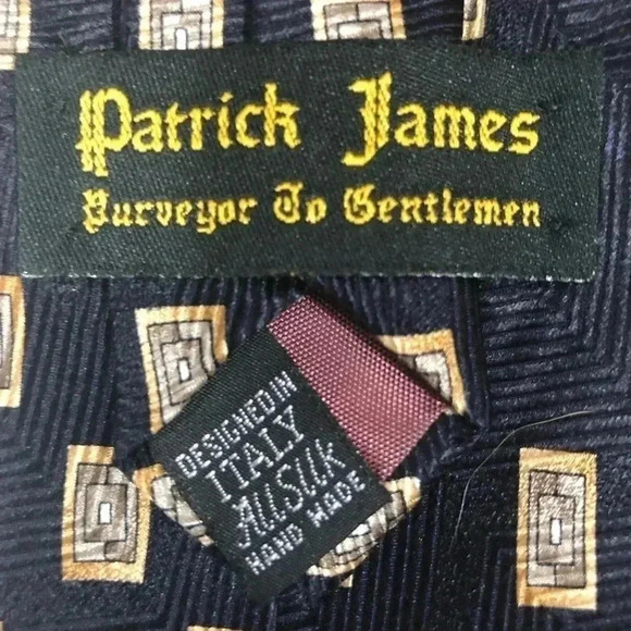 {Patrick James} Purveyor to Gentlemen All Silk Tie - Picture 5 of 8